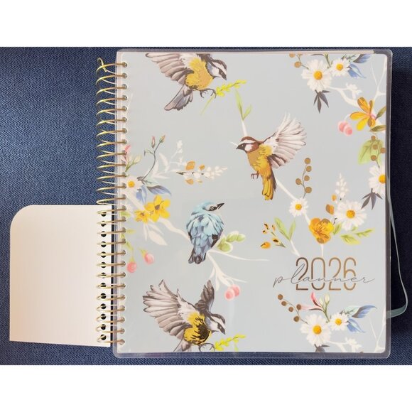 17 Month Planner BIRDS Aug 2025 - Dec 2026 Weekly Planning Note Page Gift - Picture 2 of 16